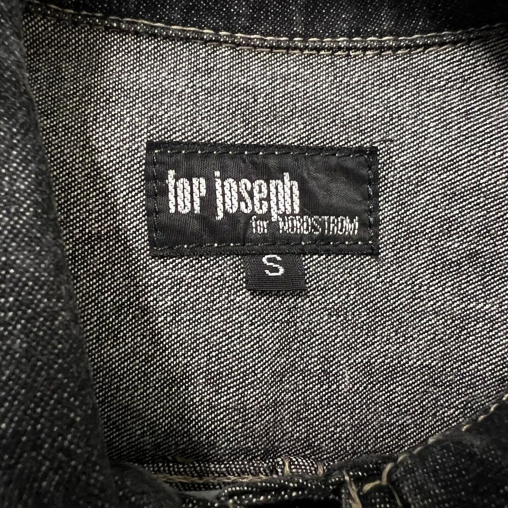 For Joseph for Nordstrom Jean Jacket Womens Small Black Denim 100% Cotton USA - Picture 4 of 16